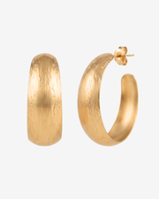 Carved hoop OHRRINGE