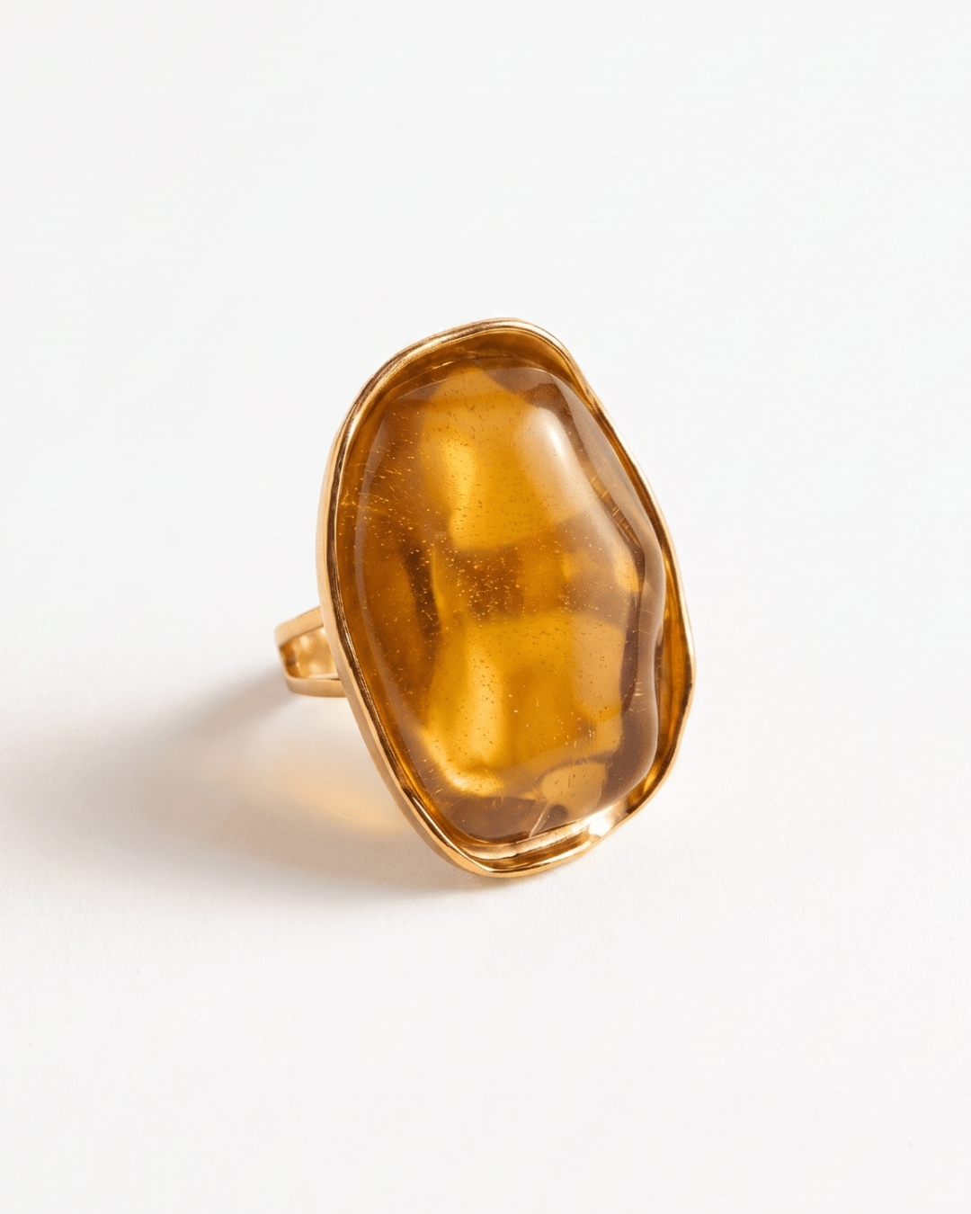 Fudge - Big stone ring - Stainless steel