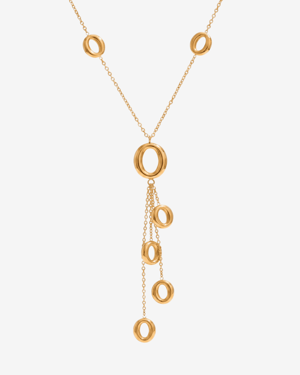 Canergie - Lariat Y-drop necklace - Stainless steel