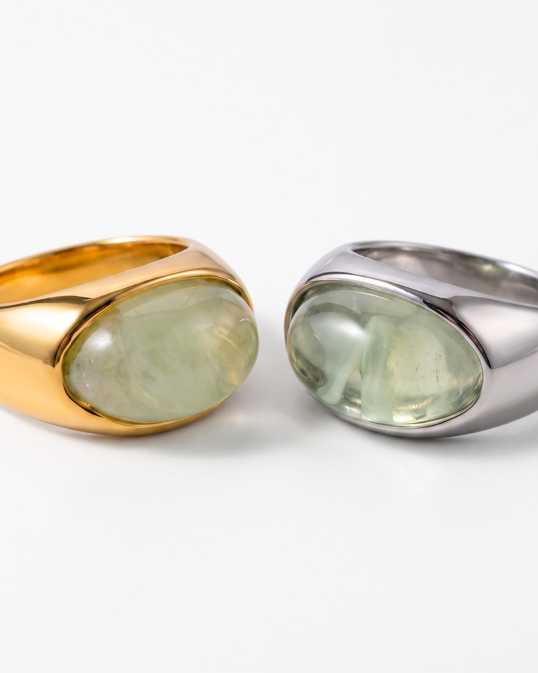 Forlì - Chunky cabochon dome ring - Stainless steel
