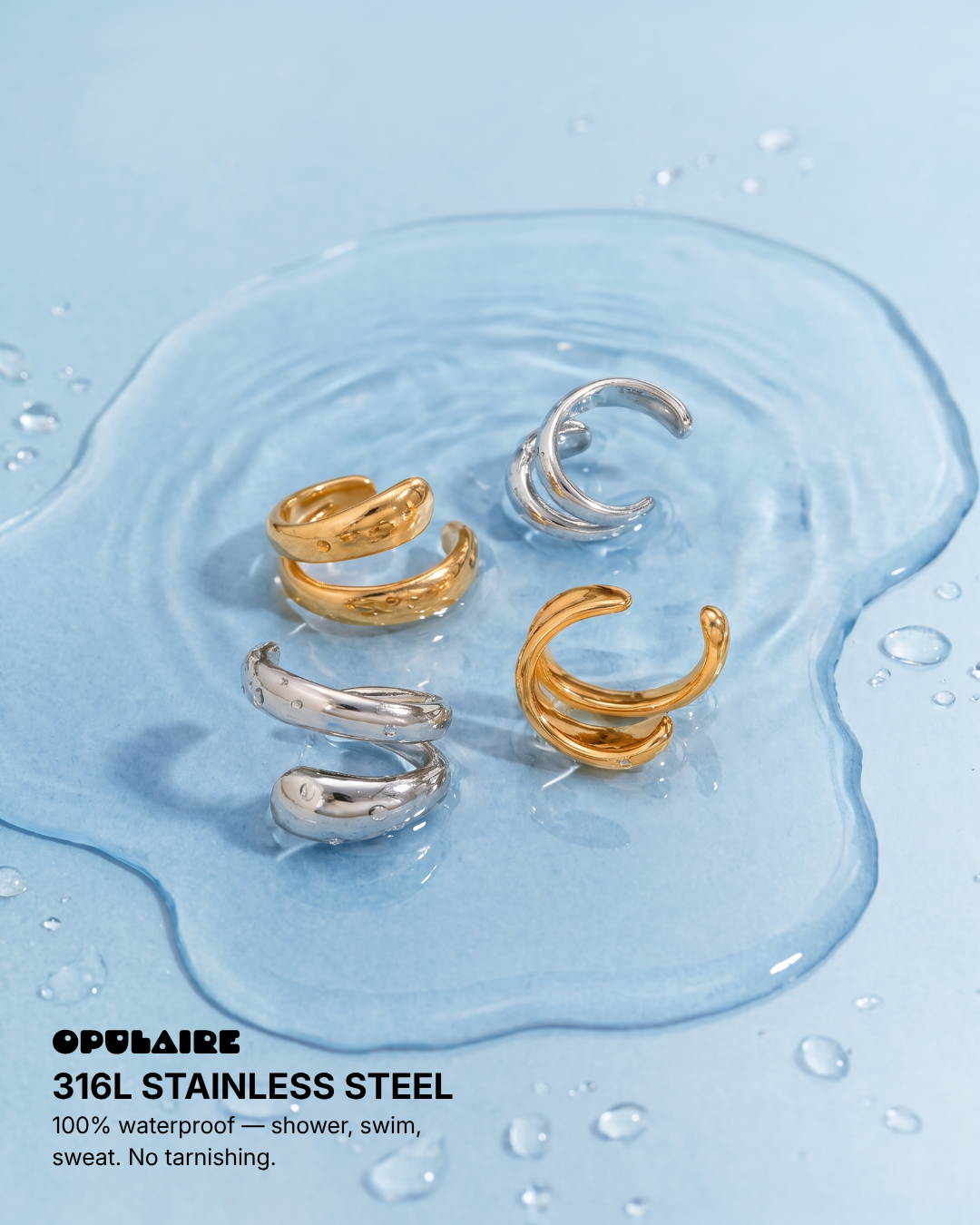 Sage ear cuffs