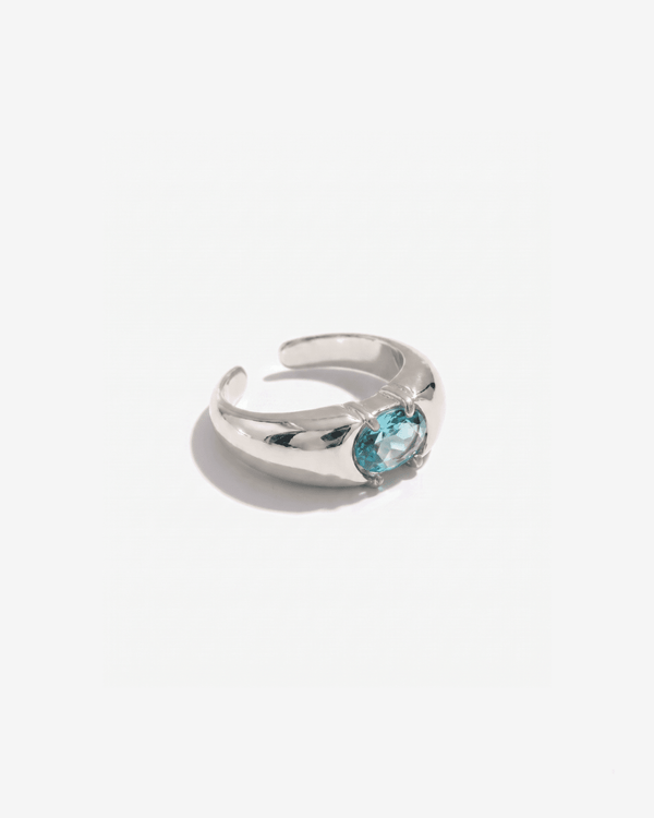 Ada - Stone ring - Stainless steel - Opulaire - WATERPROOF jewelry - Adjustable -