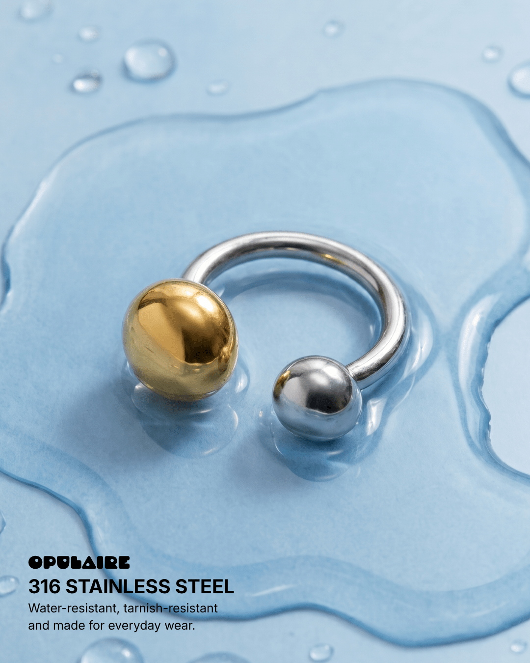 Adela ring - Opulaire - WATERPROOF jewelry - 7-adjustable -