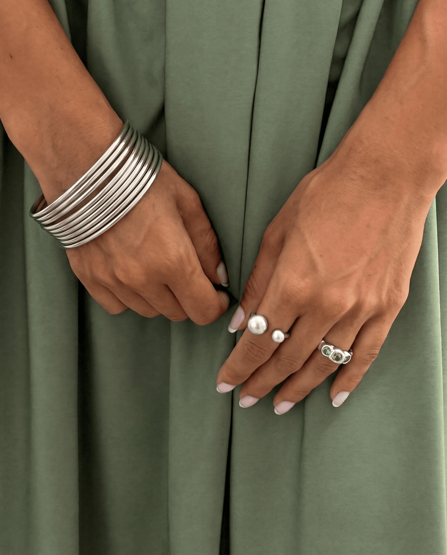 Adela - Open ring - Stainless steel