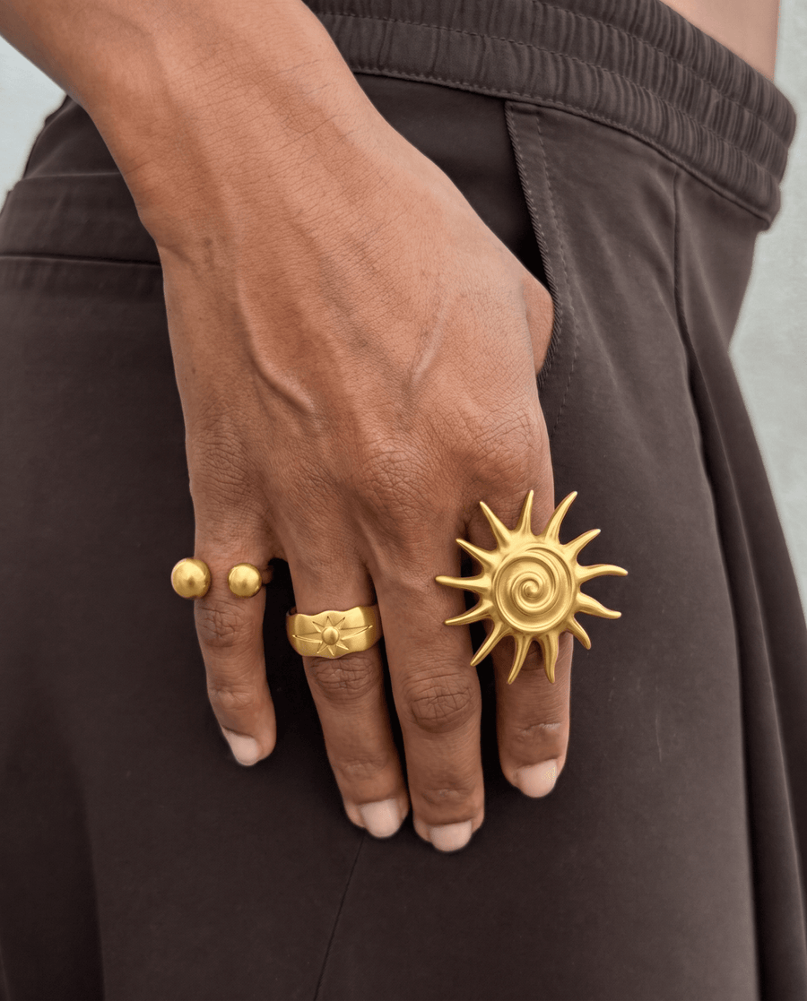 Adela - Open ring - Stainless steel