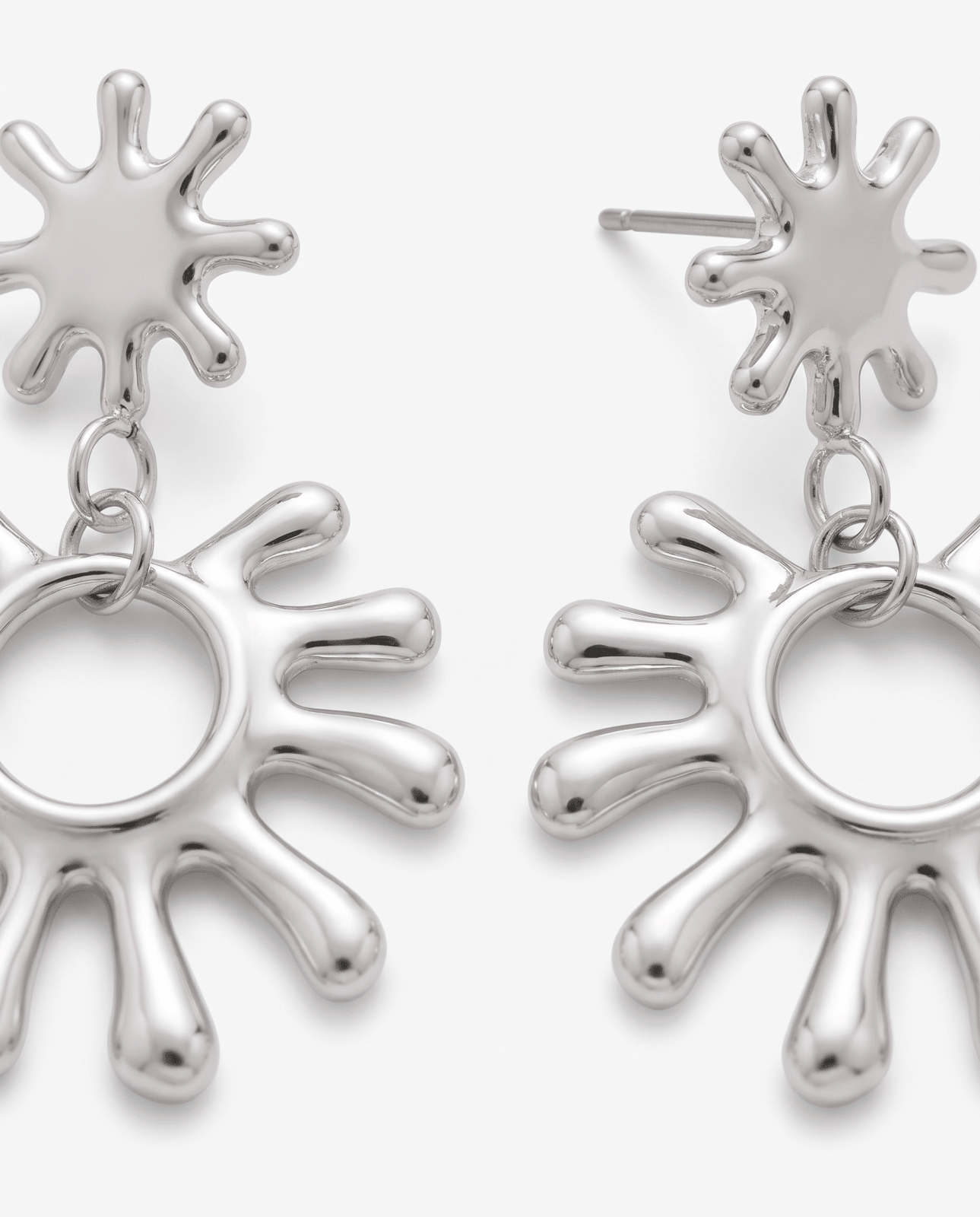 Amina - Drop earrings - Stainless steel - Opulaire - WATERPROOF jewelry - 