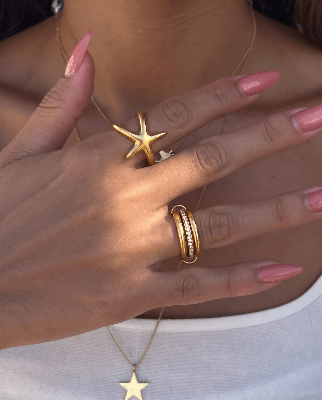 Ayla ring - Opulaire - WATERPROOF jewelry - Adjustable -