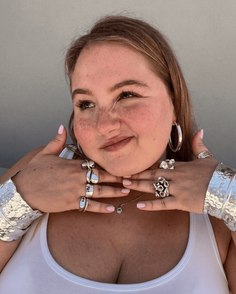 Big hoop earrings small