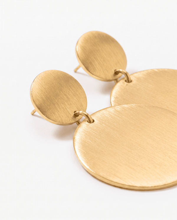 Billie - Pendant stud earrings - Stainless steel - Opulaire - WATERPROOF jewelry - 