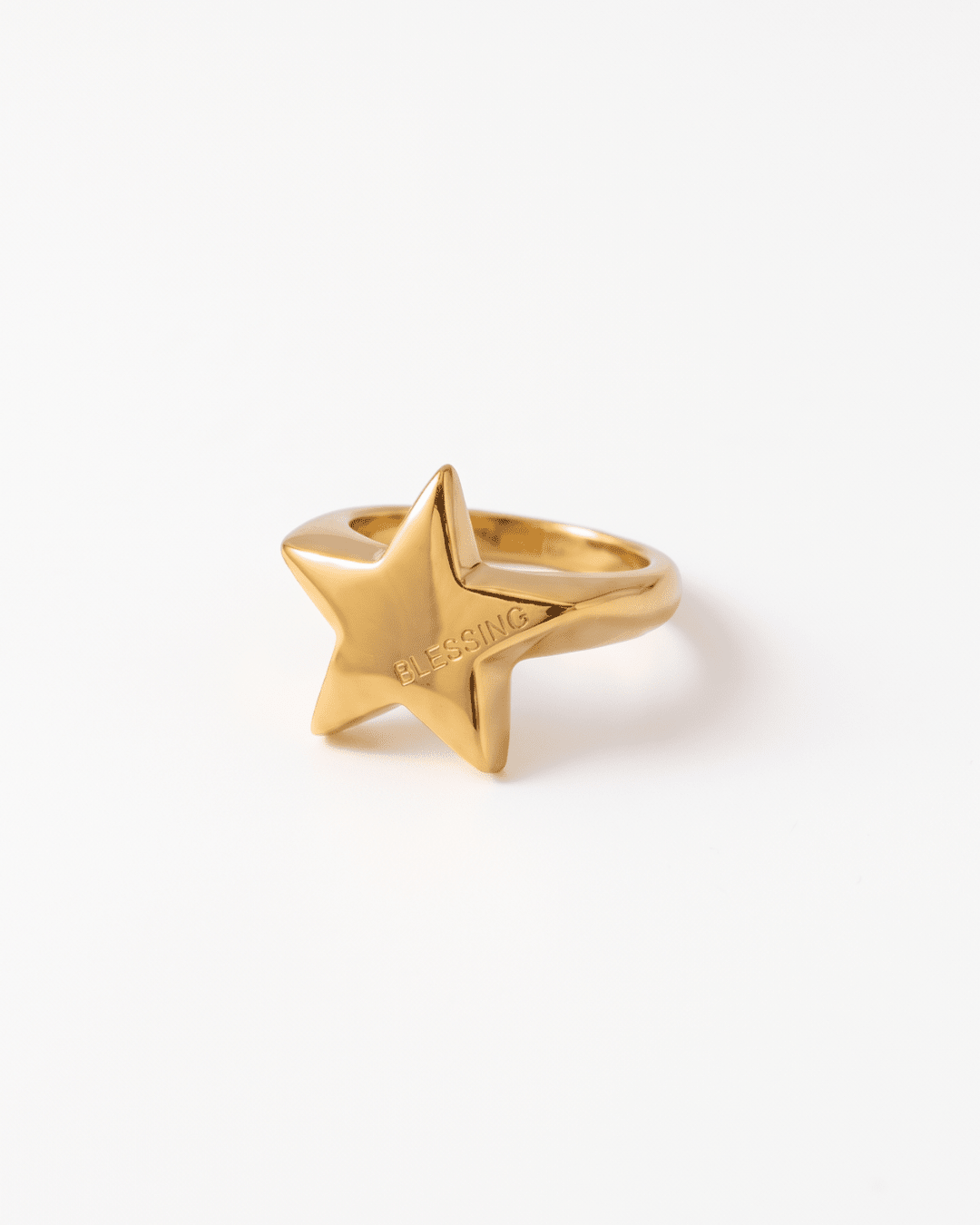 Blessing - Chunky star ring - Stainless steel - Opulaire - WATERPROOF jewelry - EU 52 -