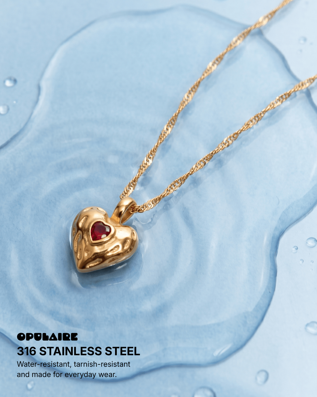 Brindisi necklace - Opulaire - WATERPROOF jewelry - 