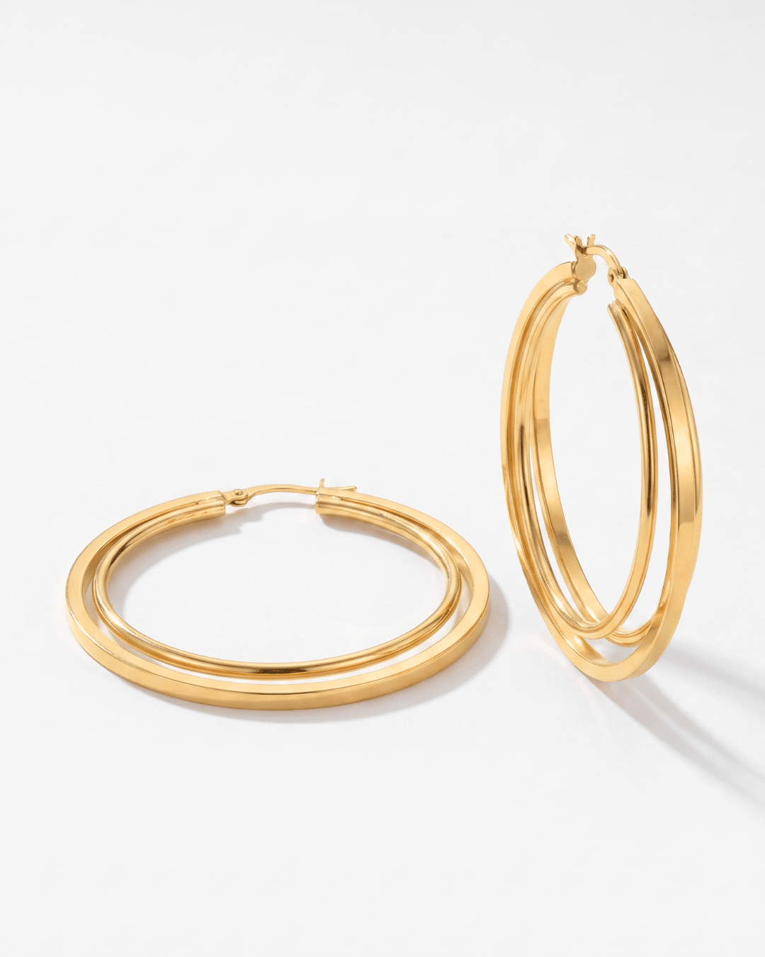 Double hoop earrings - Opulaire - WATERPROOF jewelry - 