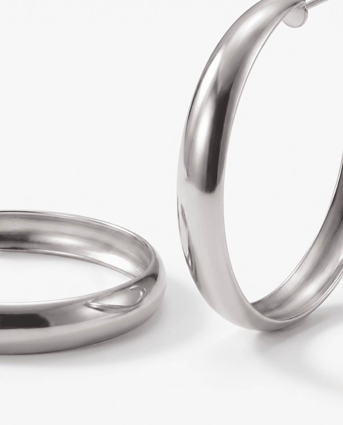 Gianna - Open hoop earrings - Stainless steel - Opulaire - WATERPROOF jewelry - 
