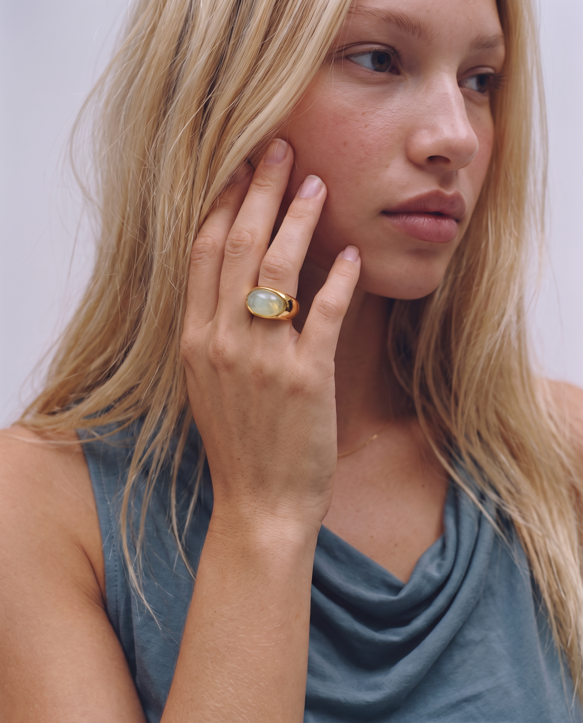 Forlì - Chunky cabochon dome ring - Stainless steel