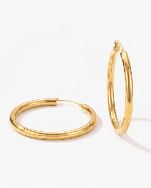 Hoop earrings big - Opulaire - WATERPROOF jewelry - 