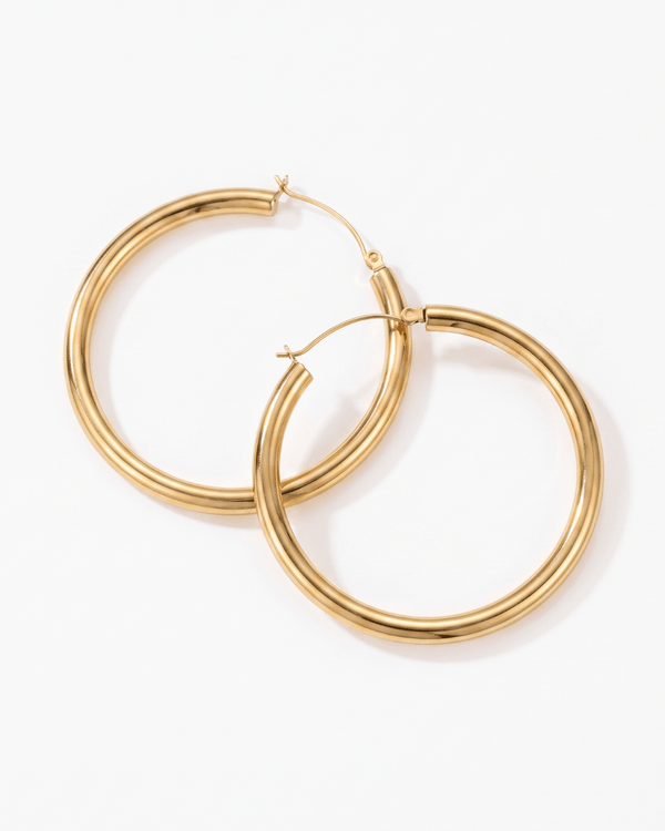 Hoop earrings big - Opulaire - WATERPROOF jewelry - 