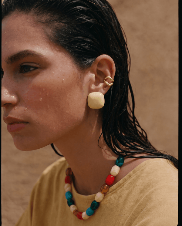 Ilyra earrings - Opulaire - WATERPROOF jewelry - Yellow -