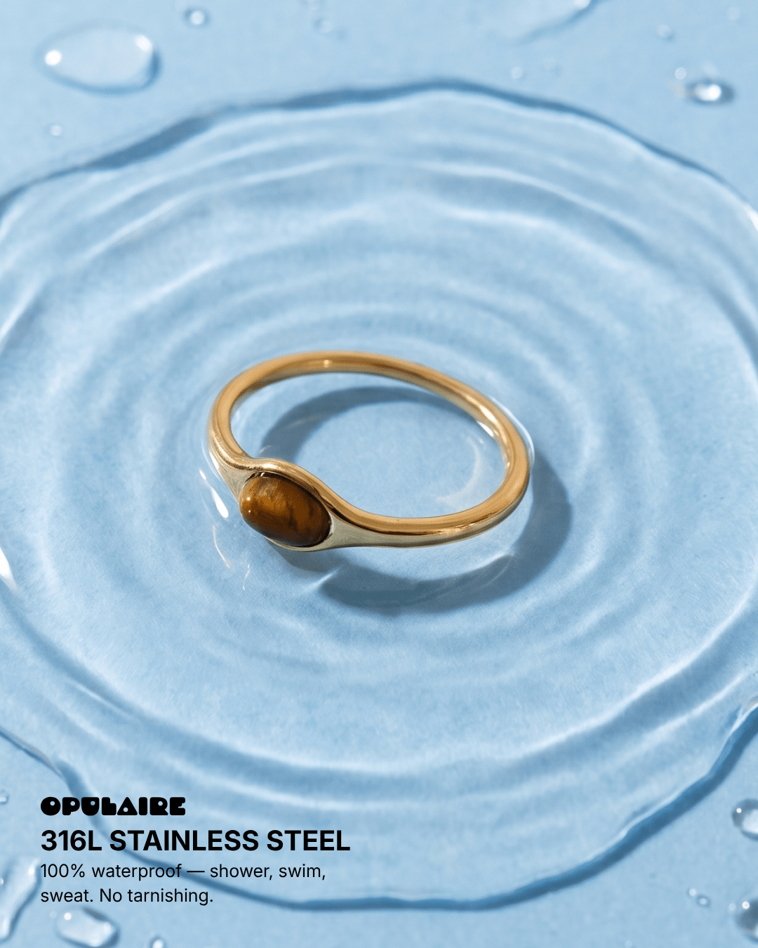 Julie ring - Opulaire - WATERPROOF jewelry - 