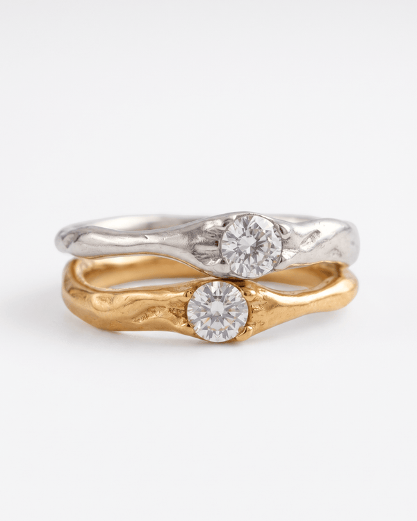 Kim - Dainty solitaire ring - Stainless steel - Opulaire - WATERPROOF jewelry - EU 52 -