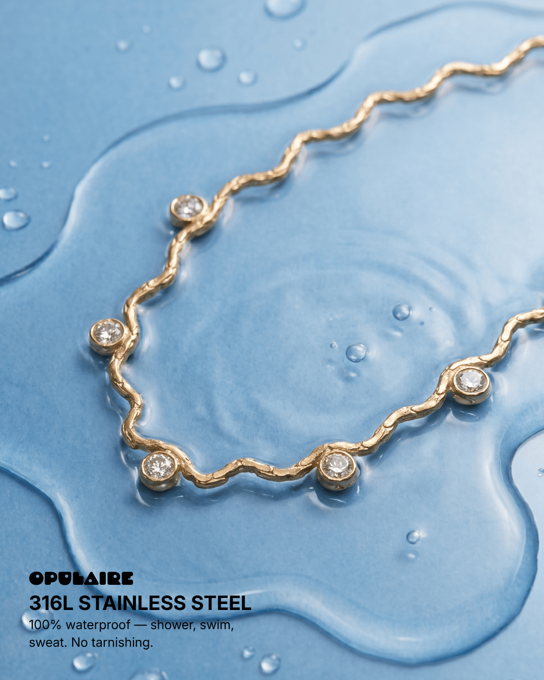 Nova necklace - Opulaire - WATERPROOF jewelry - 