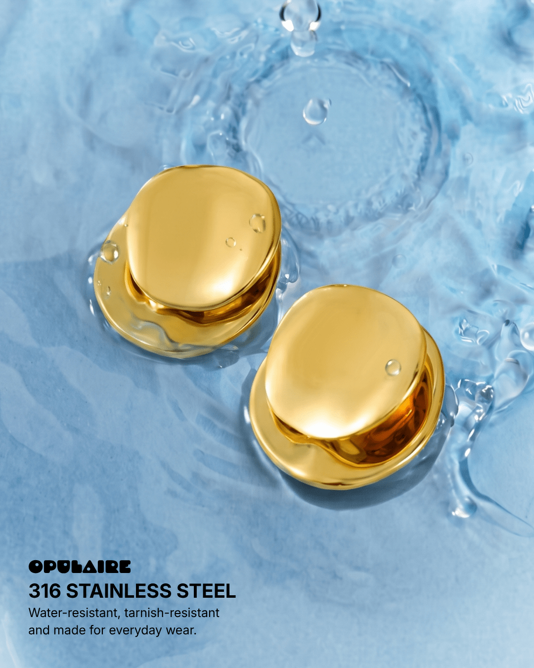 Sade earrings - Opulaire - WATERPROOF jewelry - 