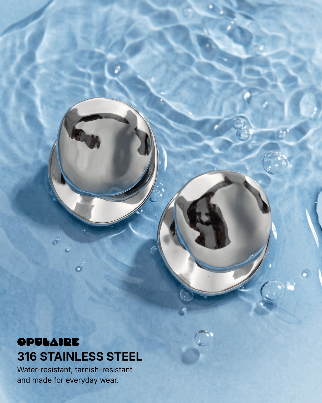 Sade earrings - Opulaire - WATERPROOF jewelry - 