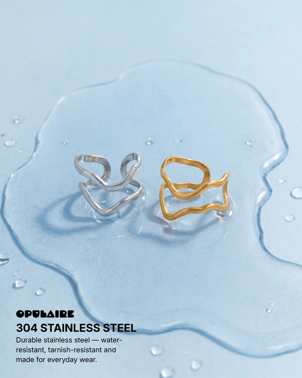 Saze ring - Opulaire - WATERPROOF jewelry - Adjustable -