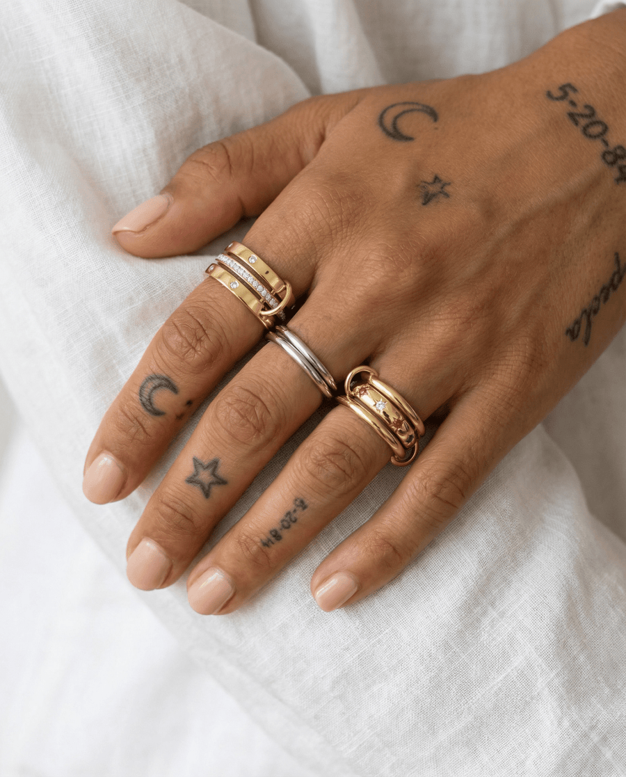 Soho - Stacked ring - Stainless steel