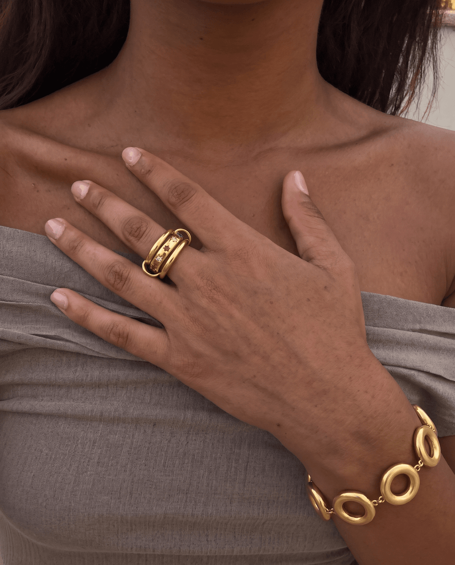 Soho - Stacked ring - Stainless steel