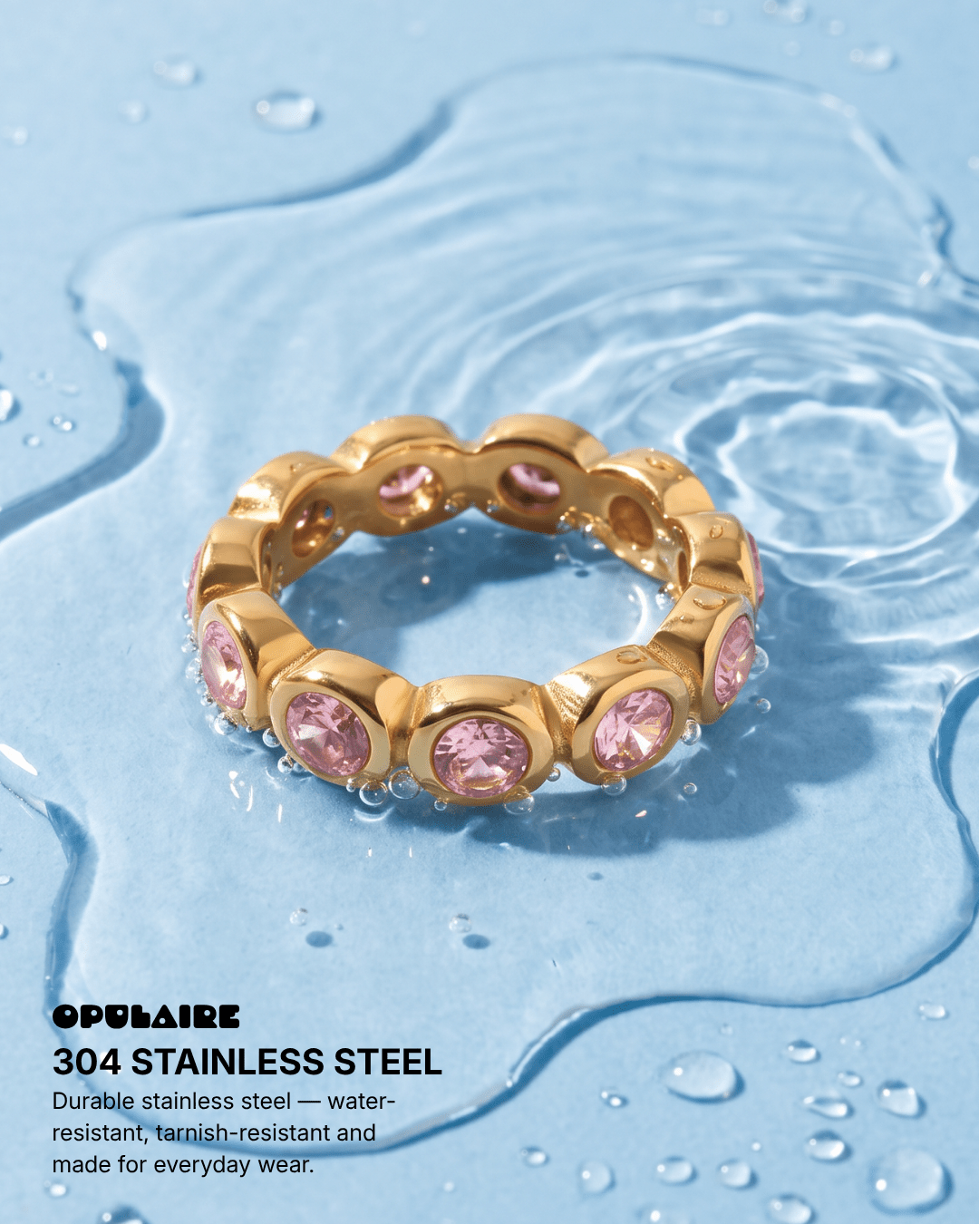 Stevie ring - Opulaire - WATERPROOF jewelry - EU 54 -