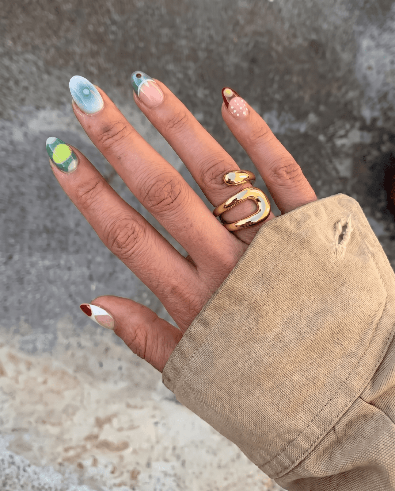 Viana - Open wrap ring - Stainless steel - Opulaire - WATERPROOF jewelry - Adjustable -