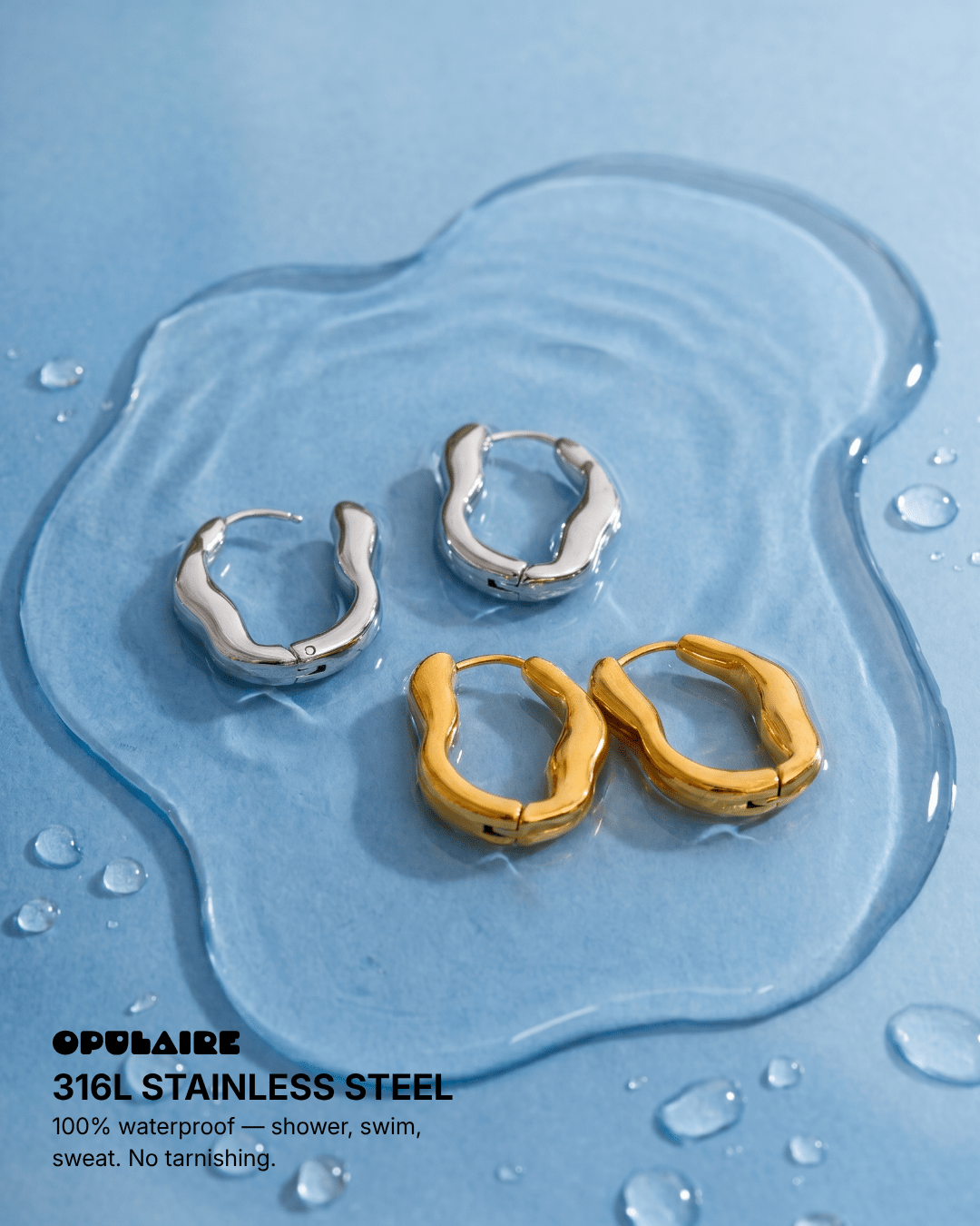 Willow earrings - Opulaire - WATERPROOF jewelry - 