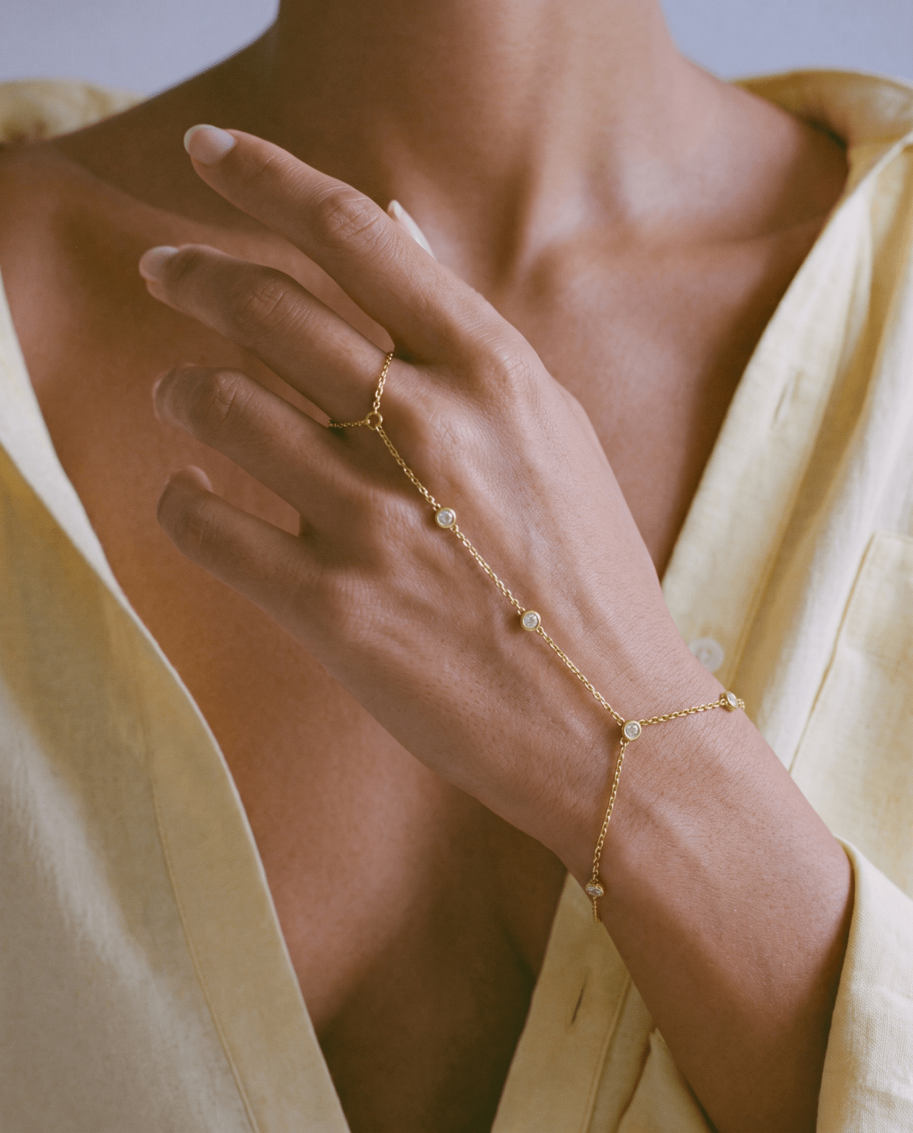 Yael hand chain - Opulaire - WATERPROOF jewelry - 