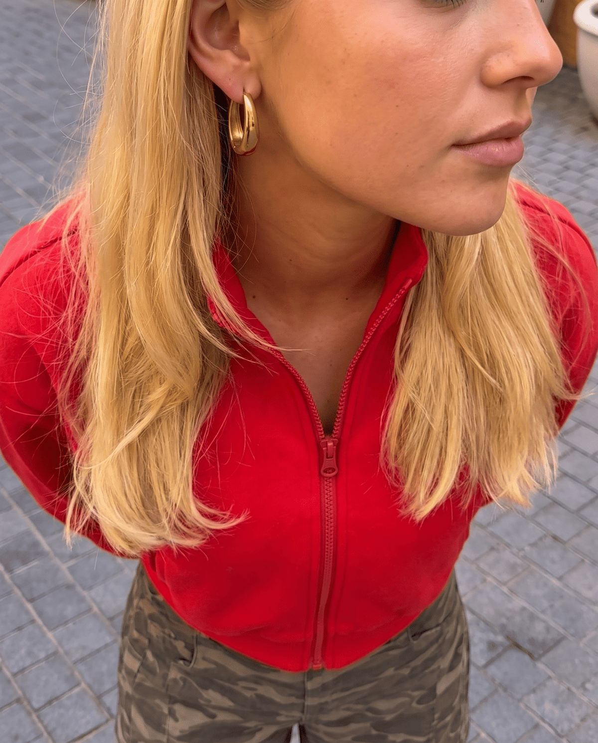 Zianne - Oval hoop earrings - Stainless steel - Opulaire - WATERPROOF jewelry - 